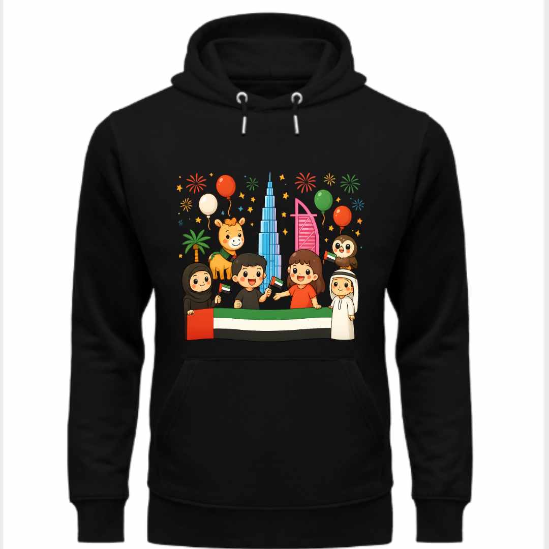 Cute UAE Celebration Hoodie for Kids