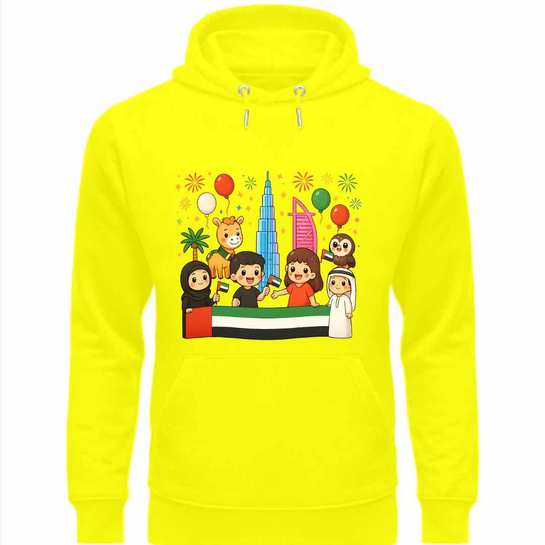 Cute UAE Celebration Hoodie for Kids