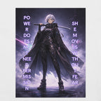 Cyber Ronin Statement T-Shirt – Power Moves Without Fear