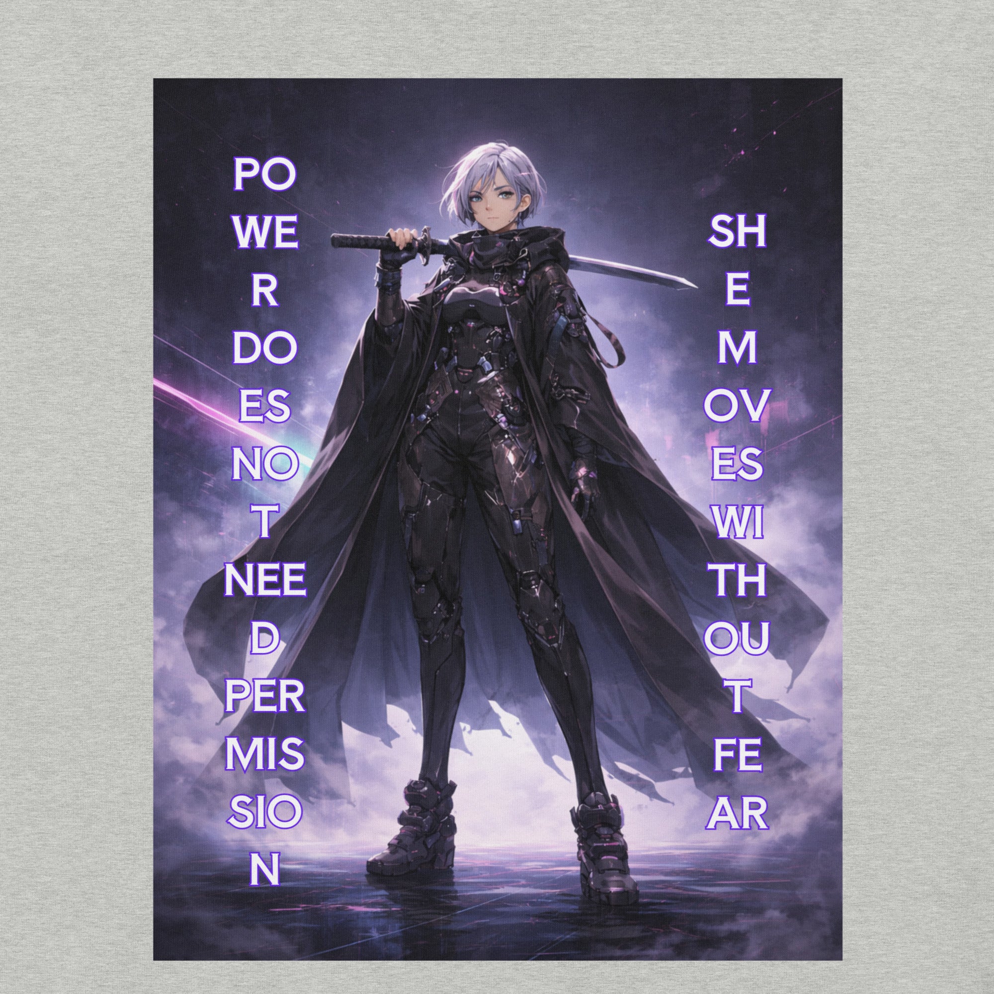 Cyber Ronin Statement T-Shirt – Power Moves Without Fear