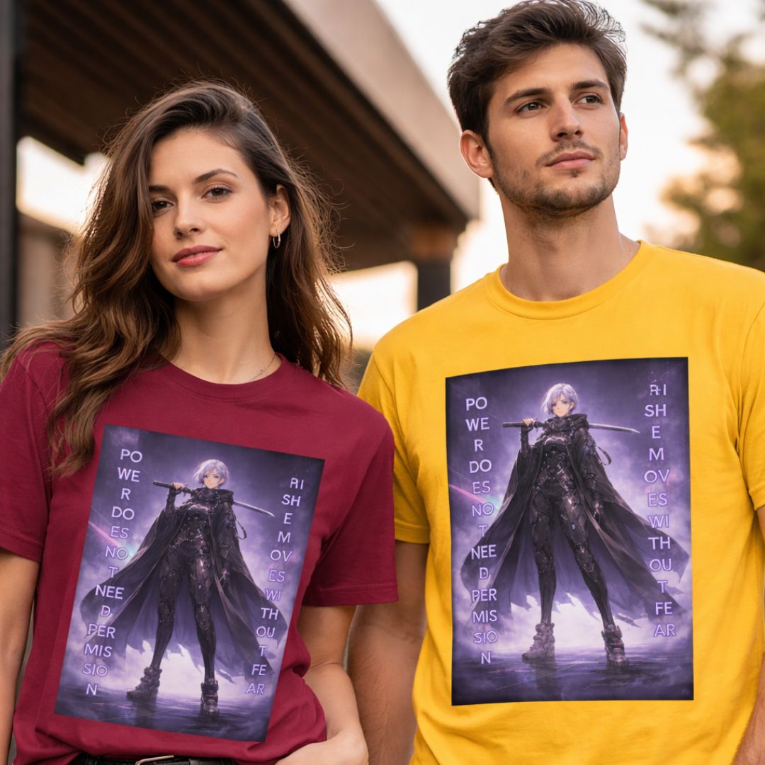 SHE MOVES WITHOUT FEAR.