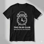 The Fajr Club™ Alarm Clock T-Shirt | Minimal Islamic Streetwear