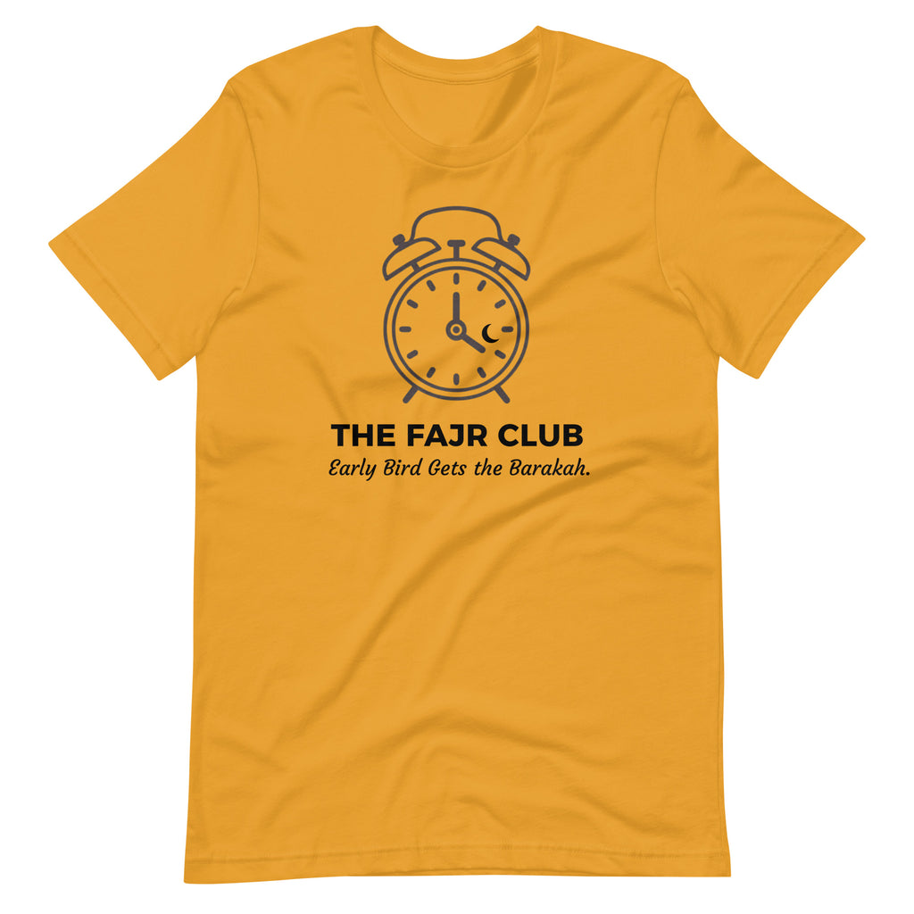 The Fajr Club™ Alarm Clock T-Shirt | Minimal Islamic Streetwear