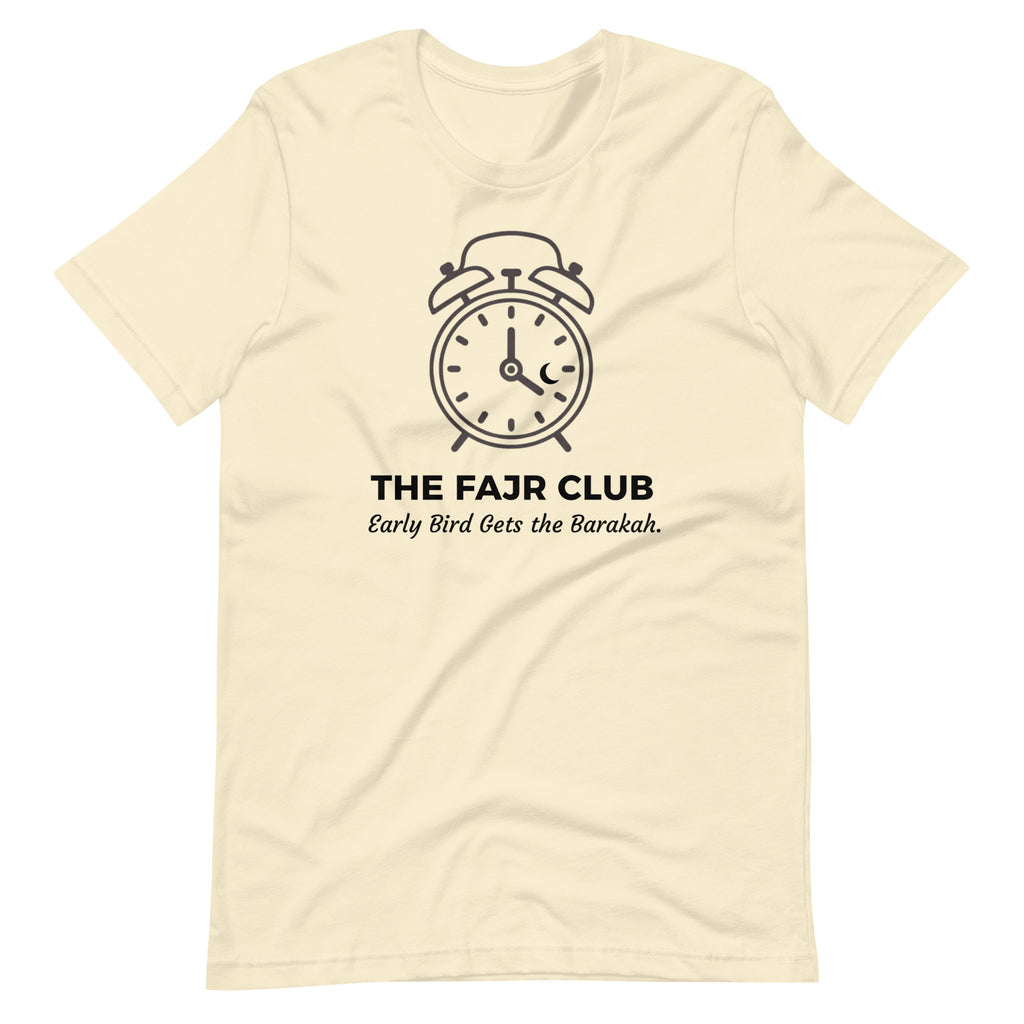 The Fajr Club™ Alarm Clock T-Shirt | Minimal Islamic Streetwear