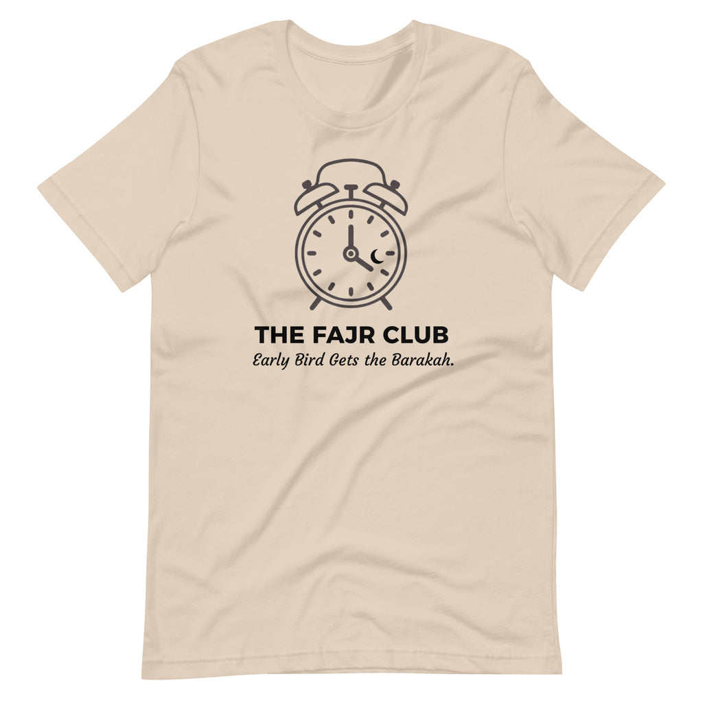 The Fajr Club™ Alarm Clock T-Shirt | Minimal Islamic Streetwear