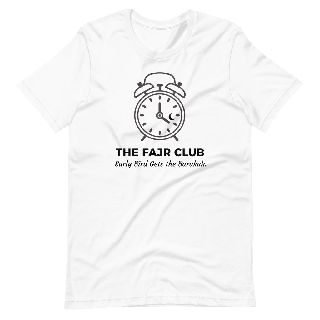The Fajr Club™ Alarm Clock T-Shirt | Minimal Islamic Streetwear