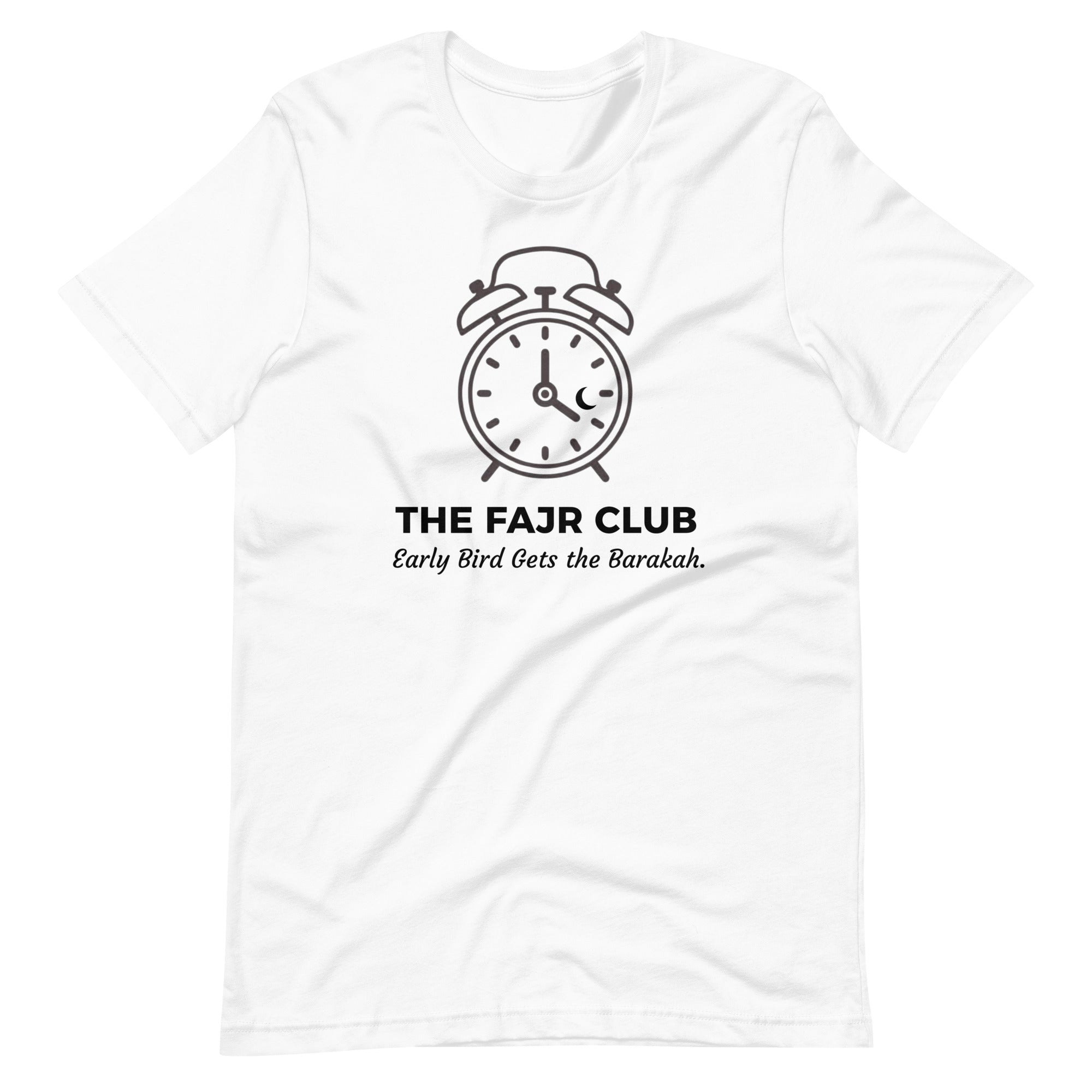 The Fajr Club™ Alarm Clock T-Shirt | Minimal Islamic Streetwear