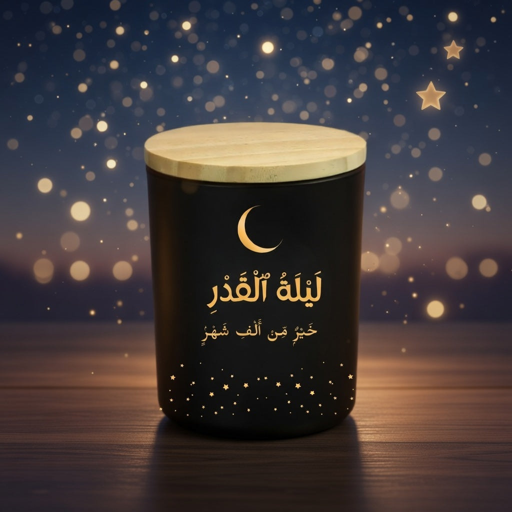 Laylat Al-Qadr Oud & Vanilla Scented Candle – Limited Ramadan Edition